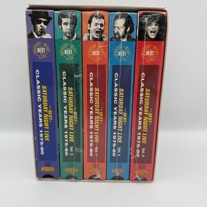 The Best of Saturday Night Live Classic Years 1975-1980 VHS Box Set 5 Volumes